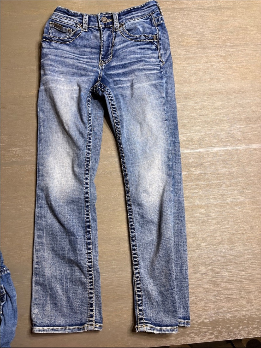 Boys Buckle Black Jeans